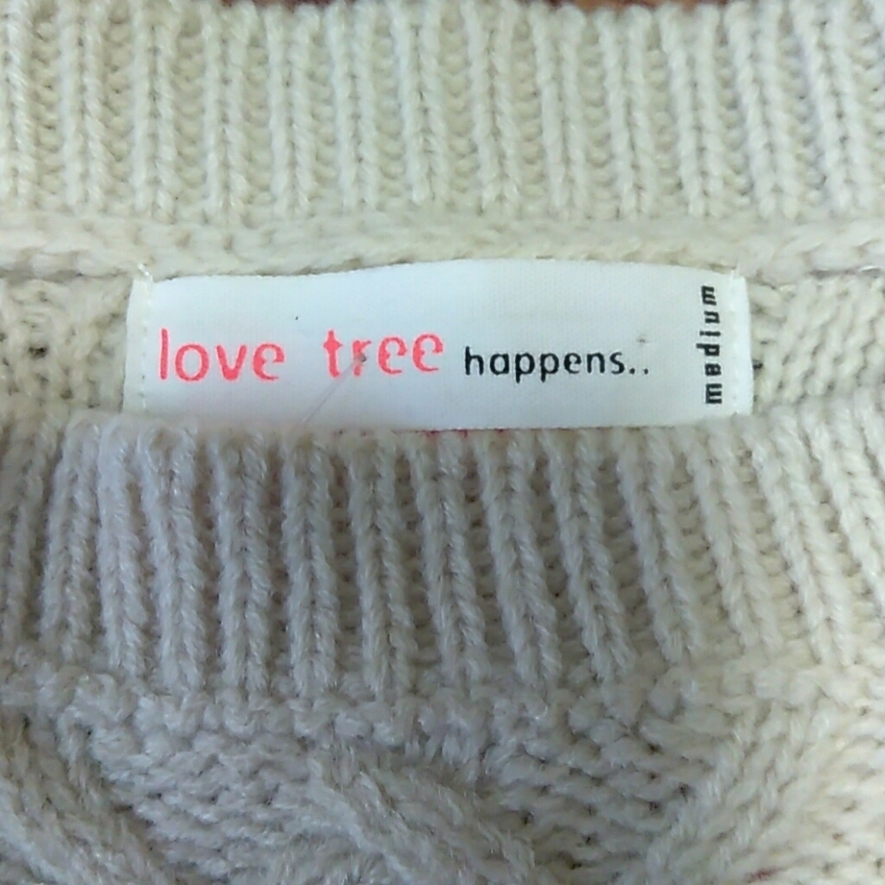 Cream Hi-Lo Sweater - Picture 3 of 6